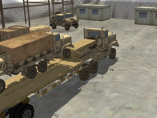 Transport Army vehicle truck driving gameplay preview